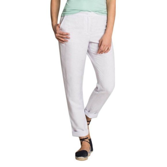 Nic + Zoe - Everyday Linen Pant - Smoke - 12 - Picture 1 of 4